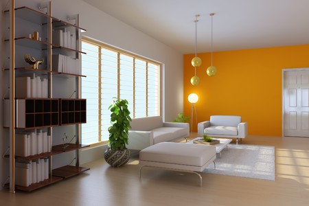 7351920 - 3d render interior of modern living room
